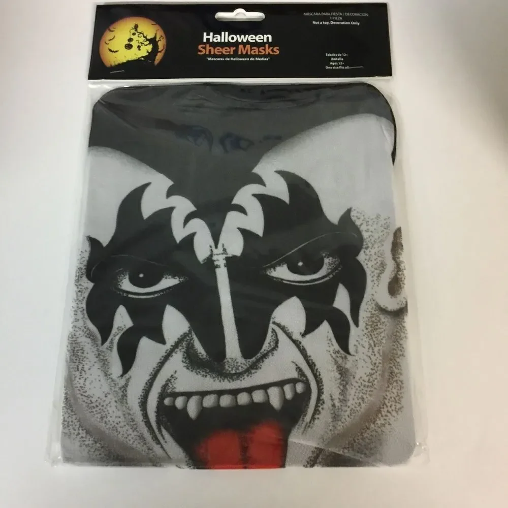 NEW Creepy Halloween‎ Sheer Masks Set of 4 | Spooky Mixed Styles Surprise Pack